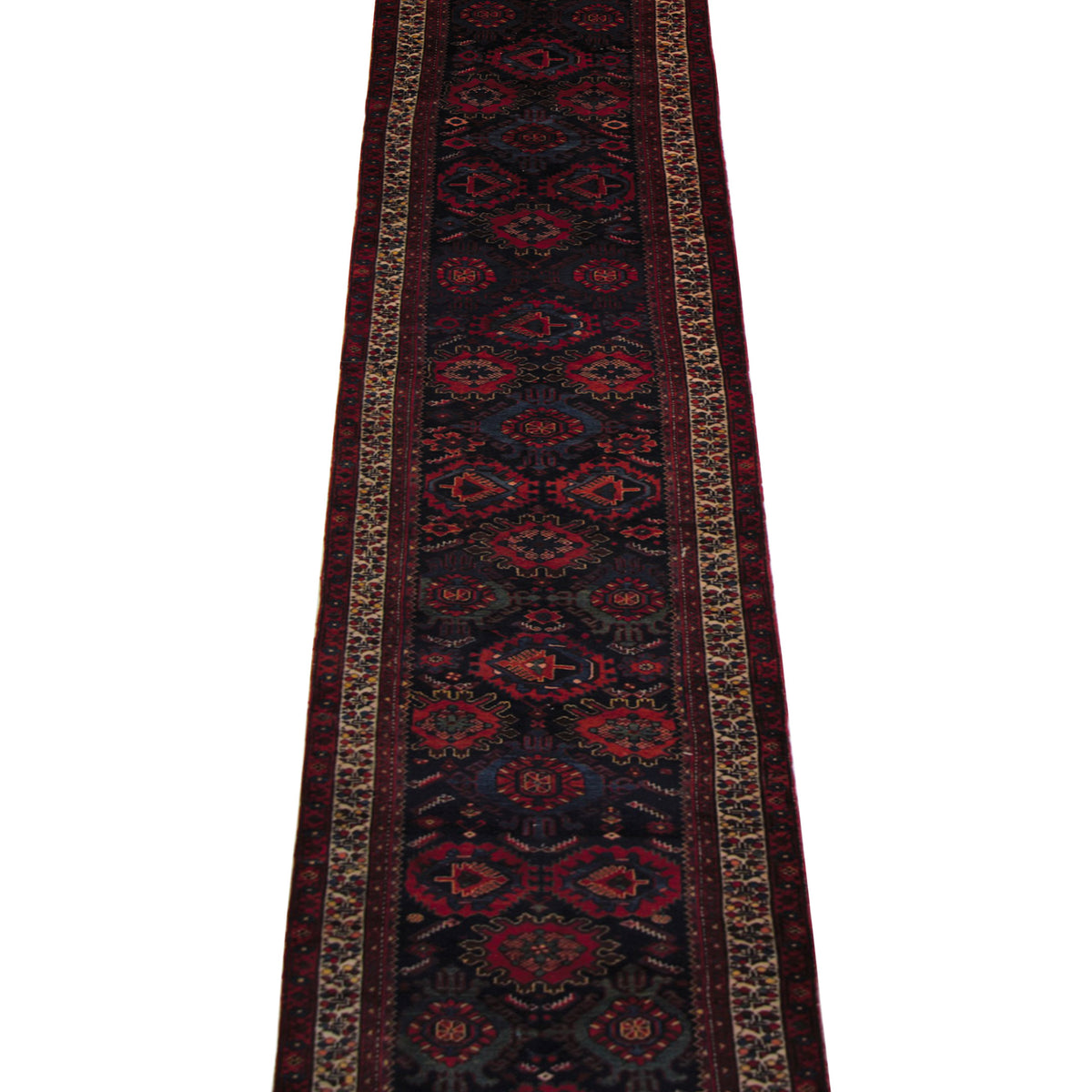 Pacific Malayer 67282 Navy Red Traditional Hand Knotted Rug