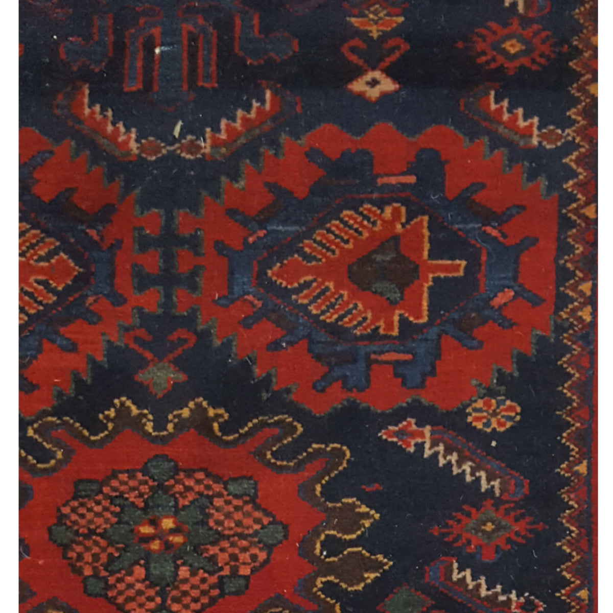 Pacific Malayer 67282 Navy Red Traditional Hand Knotted Rug