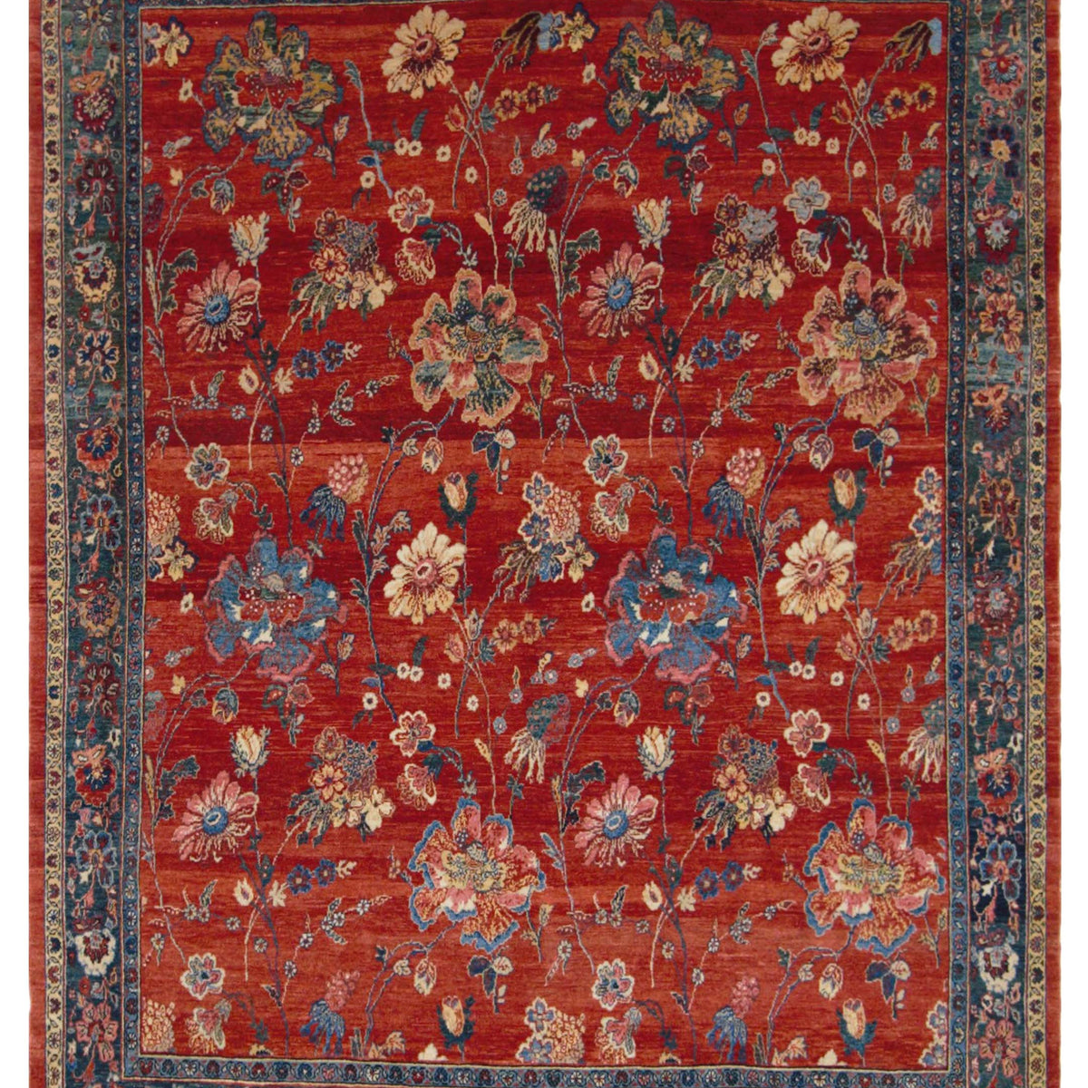Pacific Senneh   Red Blue Traditional