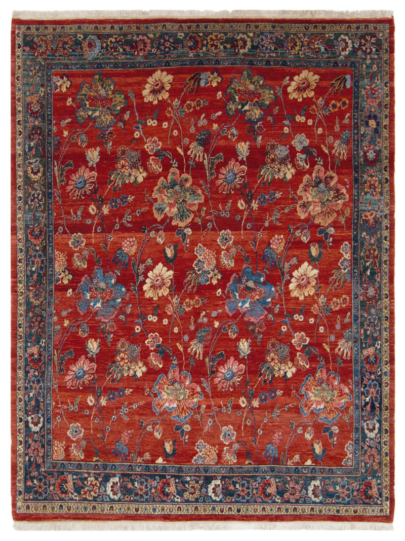 Pacific Senneh   Red Blue Traditional