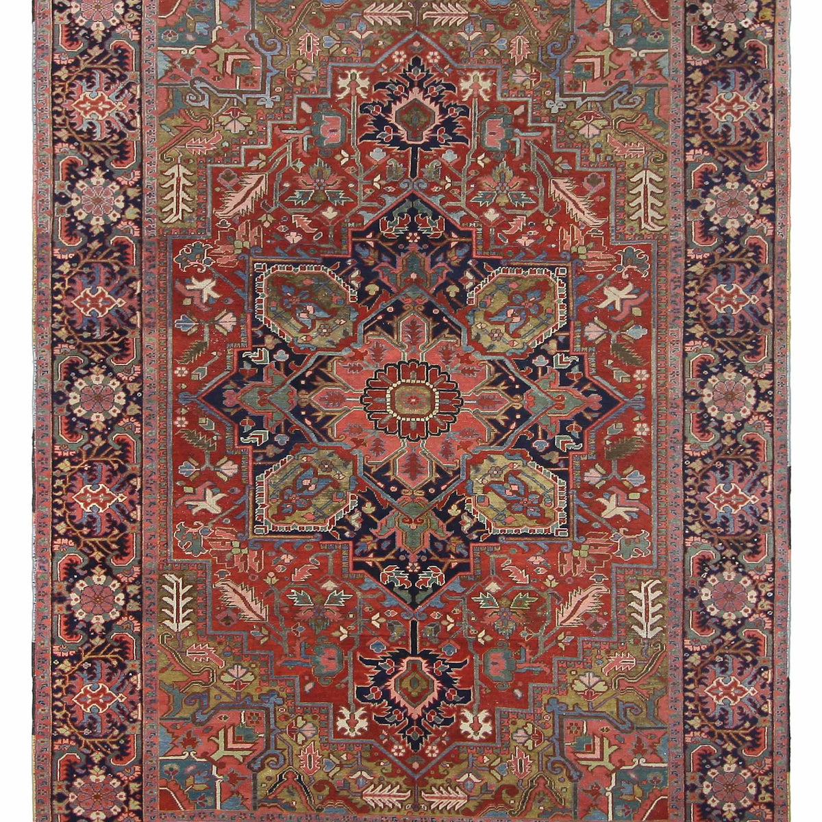 Pacific Heriz  Coral Navy Traditional