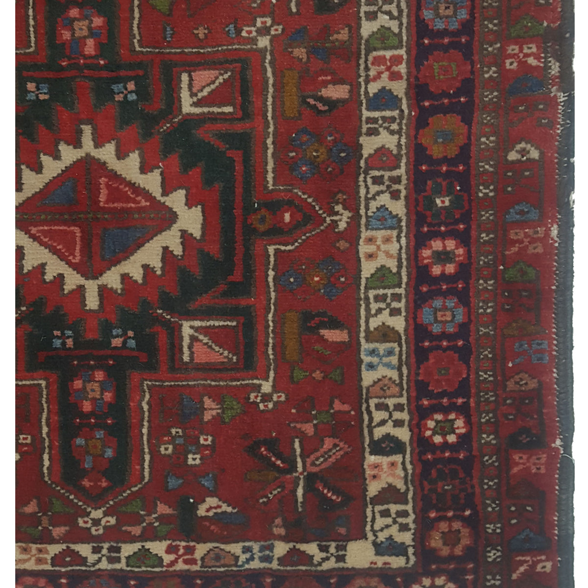 Pacific Karajah 67285 Red Red Traditional Hand Knotted Rug