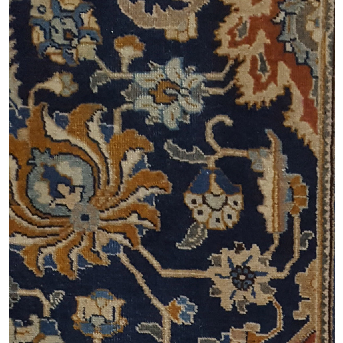 Pacific Khoy 67286 Navy Rust Traditional Hand Knotted Rug