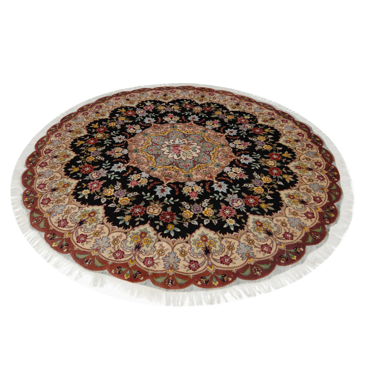 Pacific Tabriz 67287 Black Rust Traditional Hand Knotted Rug