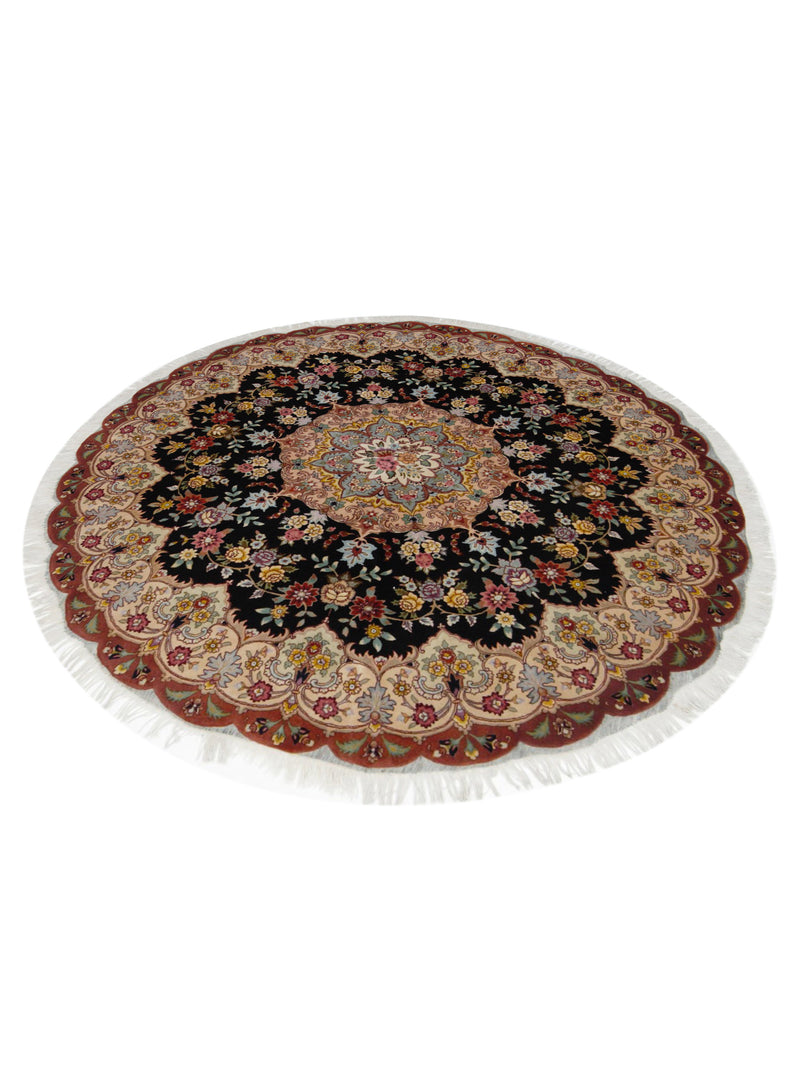 Pacific Tabriz 67287 Black Rust Traditional Hand Knotted Rug