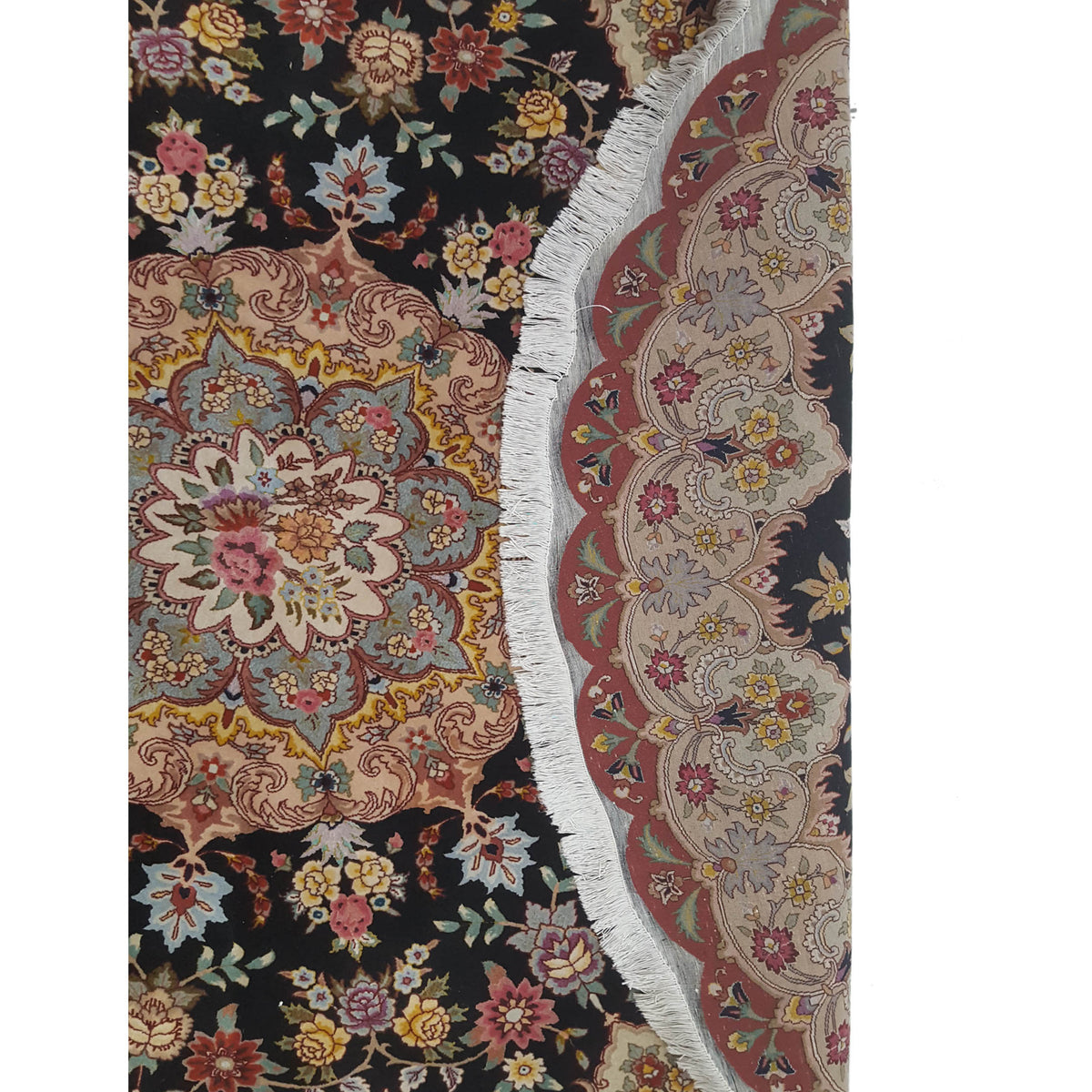 Pacific Tabriz 67287 Black Rust Traditional Hand Knotted Rug