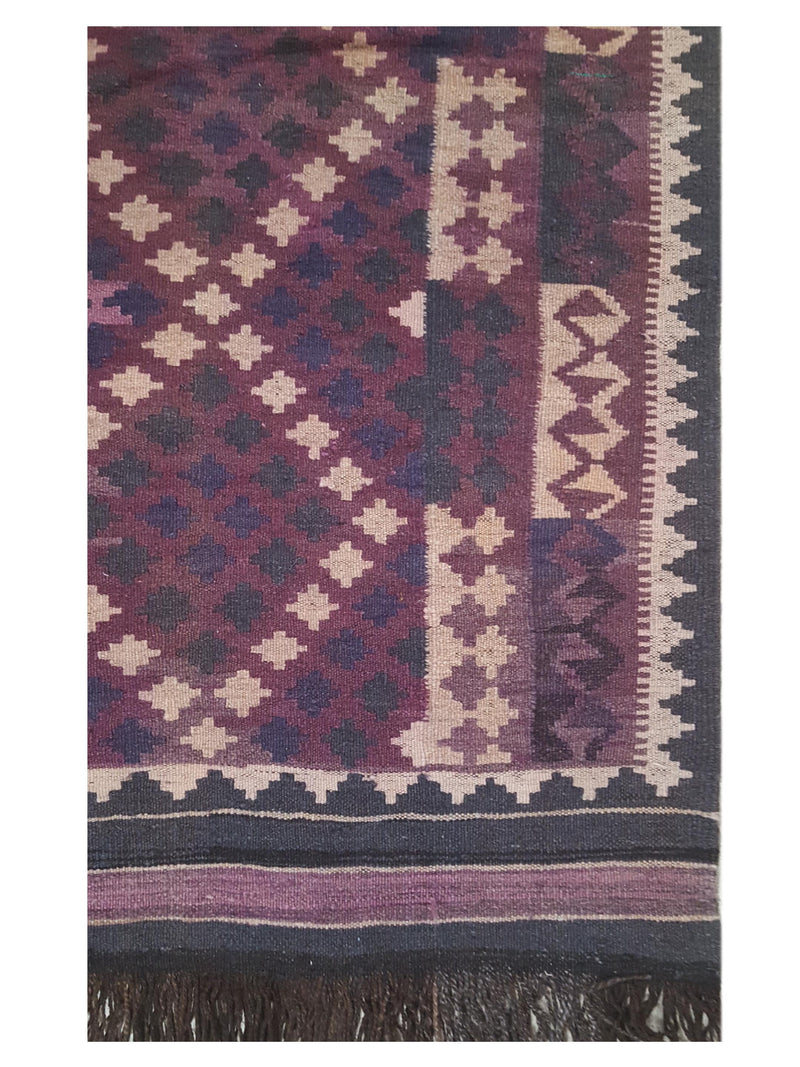 Pacific Kilim Maimana 67293 Black Purple Kilim Flatweave Rugs