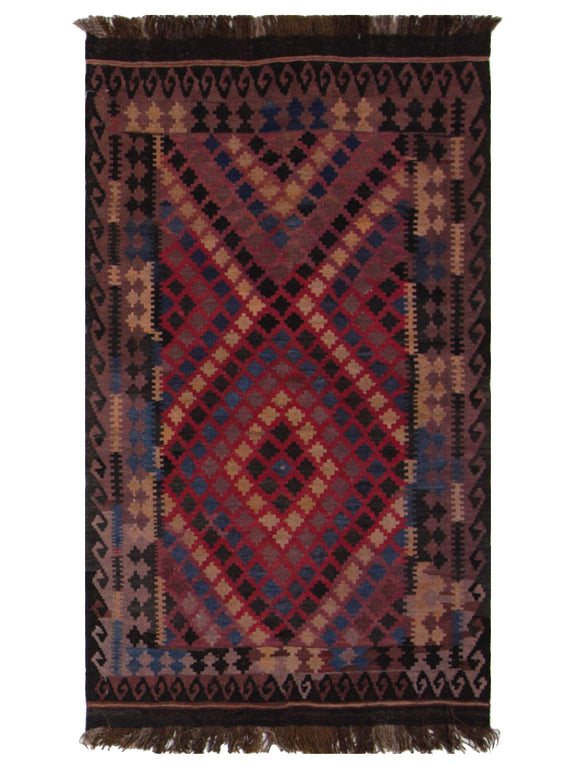 Pacific Kilim Maimana  Brown Multi Kilim