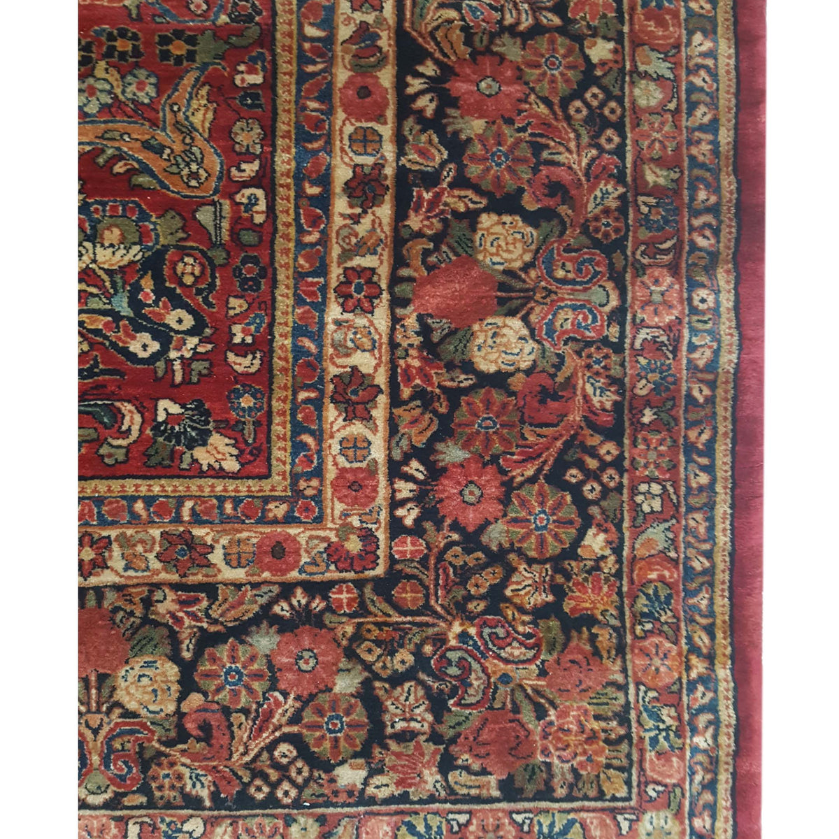 Pacific Sarouk 67305 Red Red Traditional Hand Knotted Rug