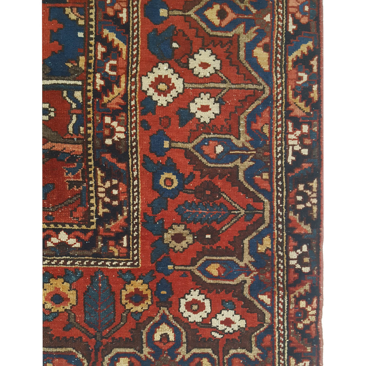 Pacific Bakhtiyari 67306 Red Blue Traditional Hand Knotted Rug