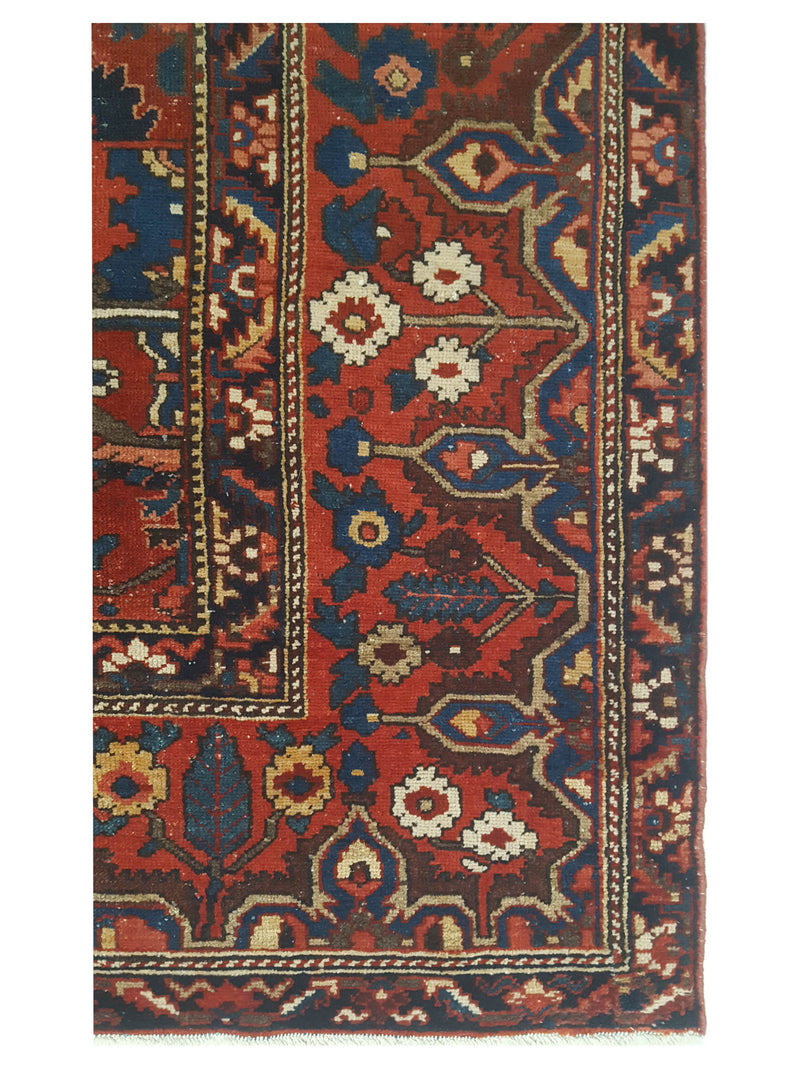 Pacific Bakhtiyari 67306 Red Blue Traditional Hand Knotted Rug
