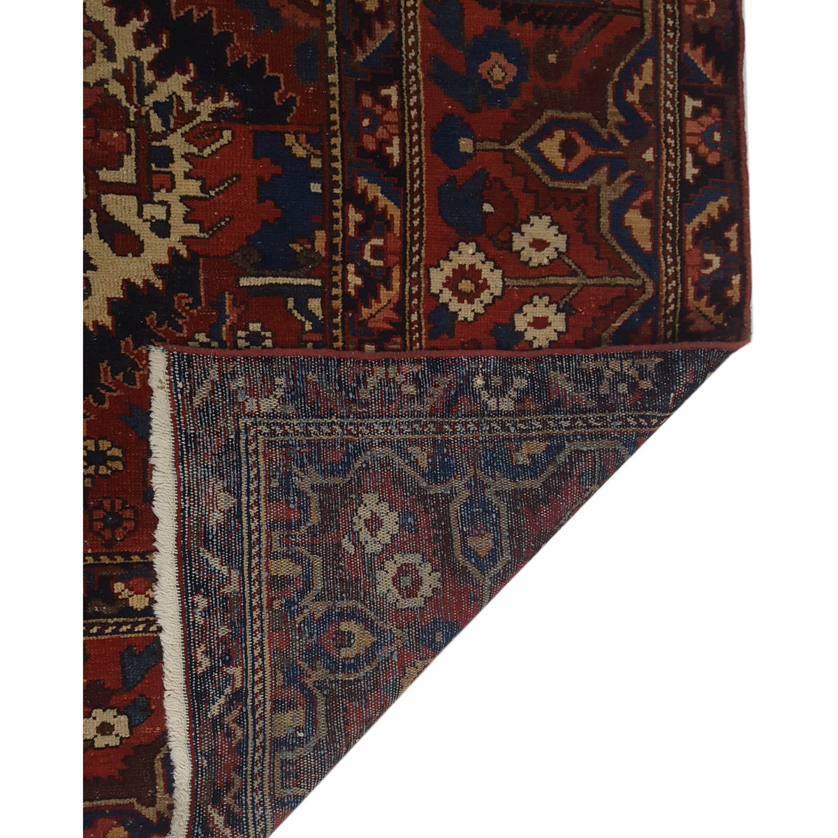 Pacific Bakhtiyari 67306 Red Blue Traditional Hand Knotted Rug