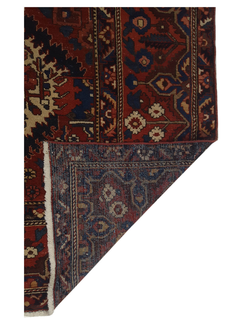 Pacific Bakhtiyari 67306 Red Blue Traditional Hand Knotted Rug