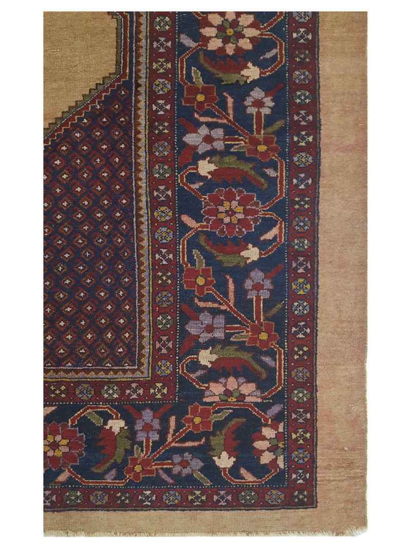 Pacific Antique Darjazin 67307 Camel Navy Traditional Antique Rug