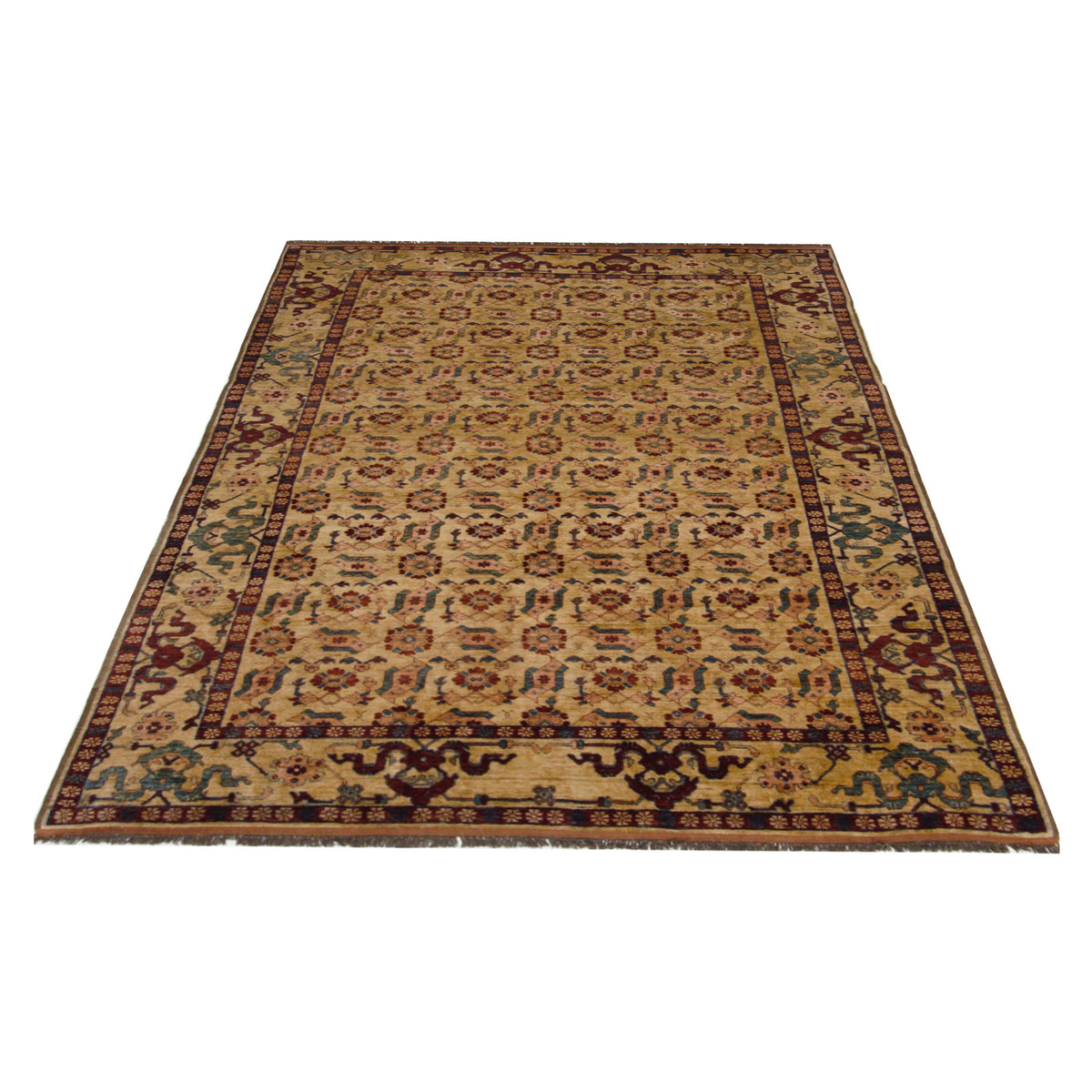 Pacific Peshawar 67310 Brown Brown Traditional Hand Knotted Rug
