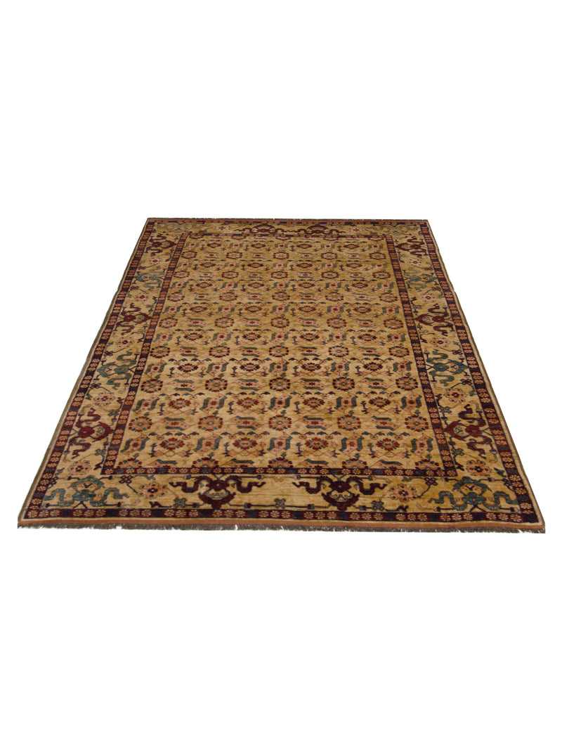 Pacific Peshawar 67310 Brown Brown Traditional Hand Knotted Rug