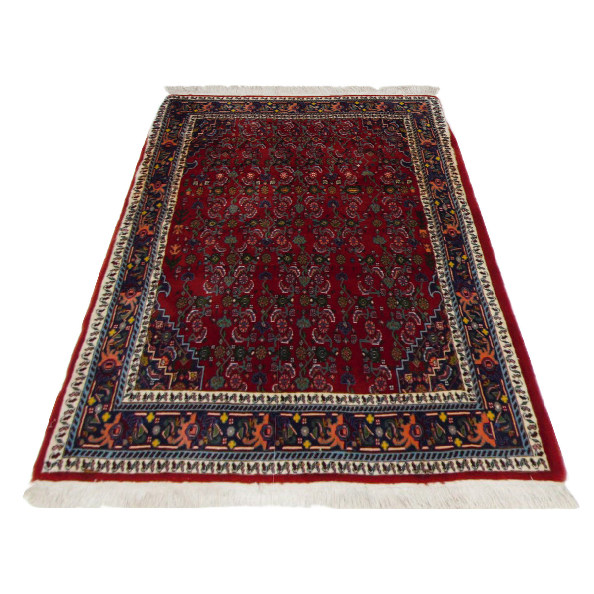 Pacific Bijar 67312 Red Navy Traditional Hand Knotted Rug