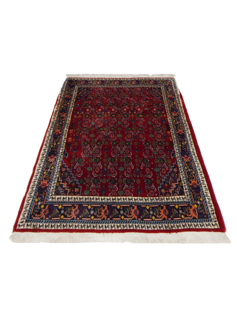 Pacific Bijar 67312 Red Navy Traditional Hand Knotted Rug