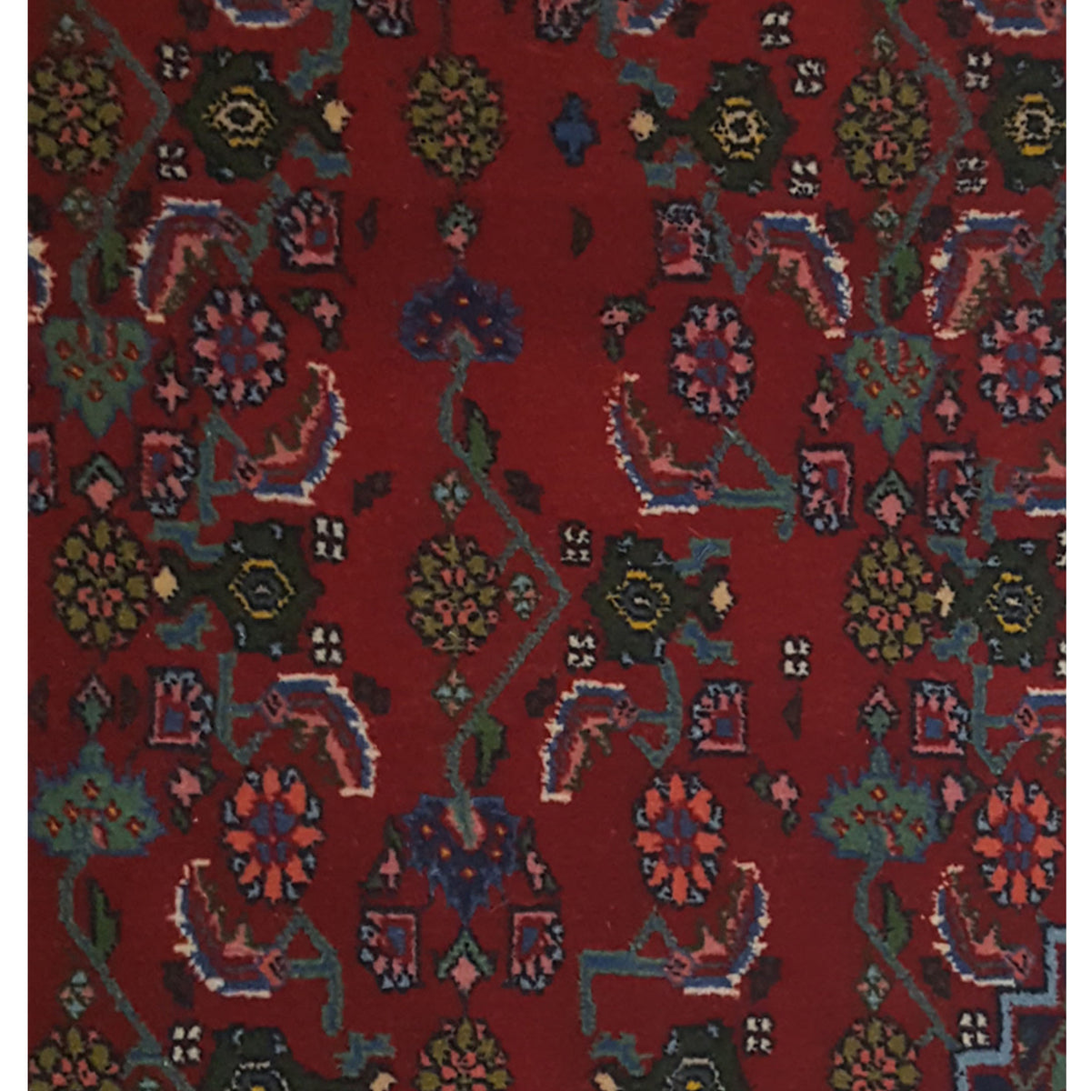 Pacific Bijar 67312 Red Navy Traditional Hand Knotted Rug