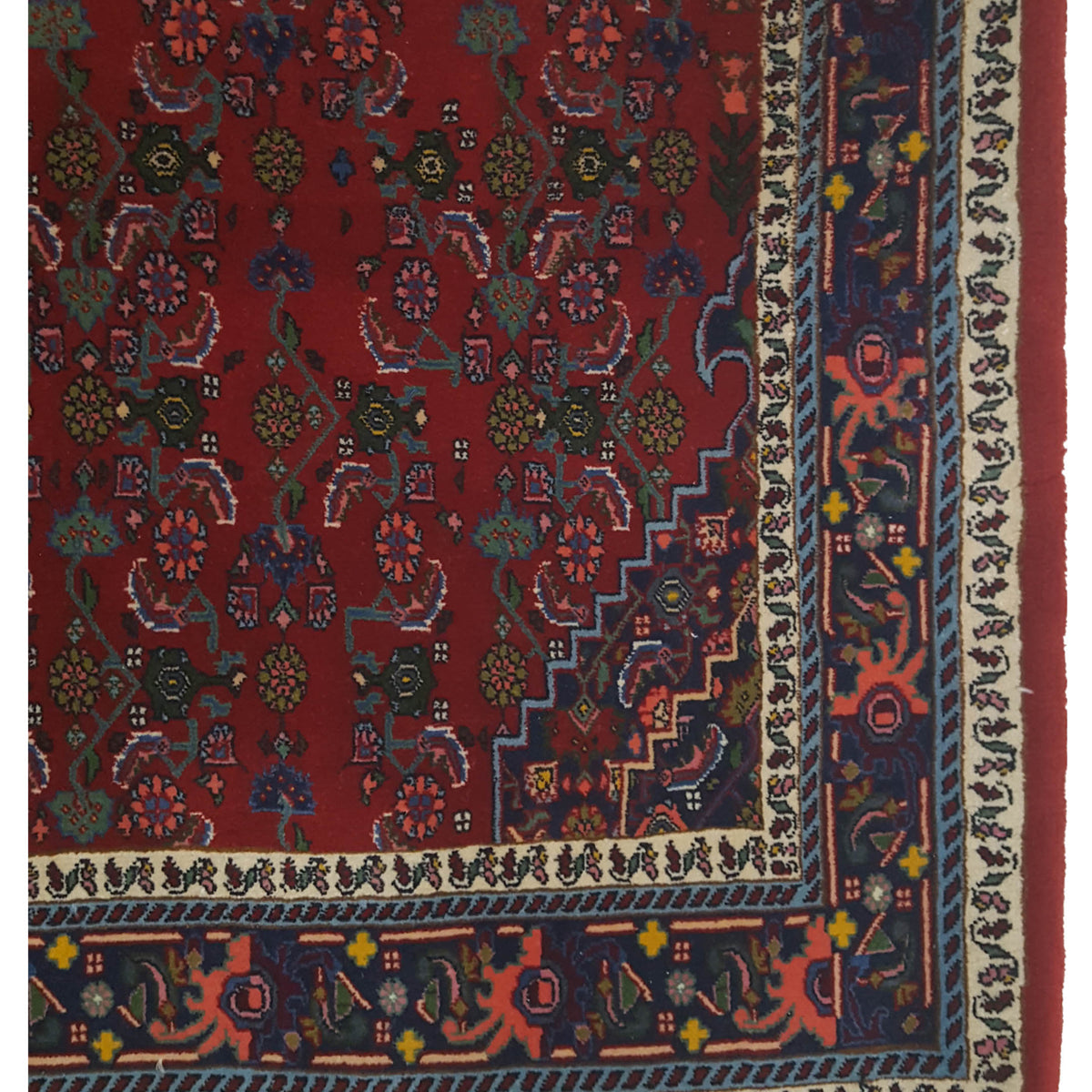 Pacific Bijar 67312 Red Navy Traditional Hand Knotted Rug