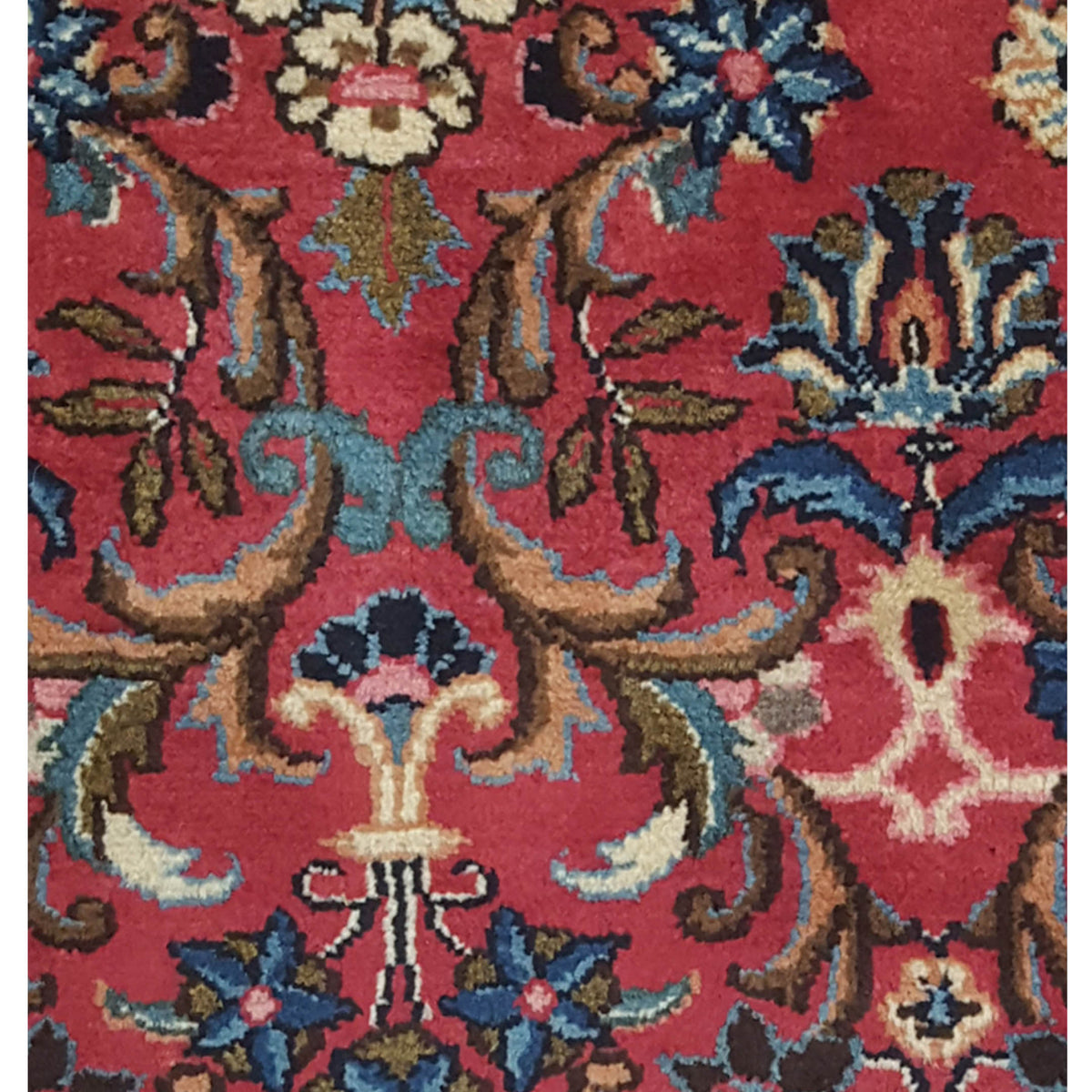 Pacific Mashad Runner 67313 Red Red Traditional Hand Knotted Rug