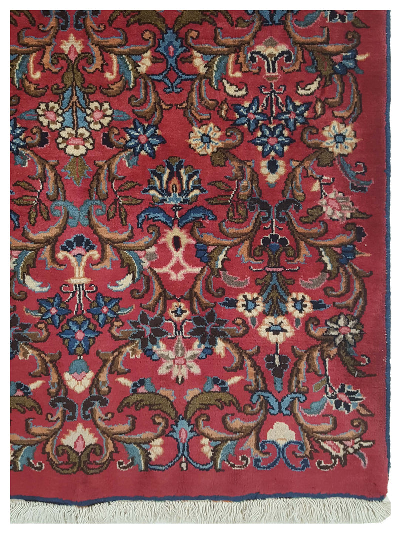 Pacific Mashad Runner 67313 Red Red Traditional Hand Knotted Rug