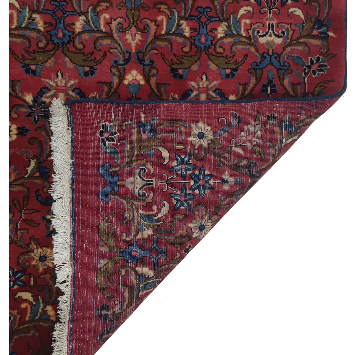 Pacific Mashad Runner 67313 Red Red Traditional Hand Knotted Rug