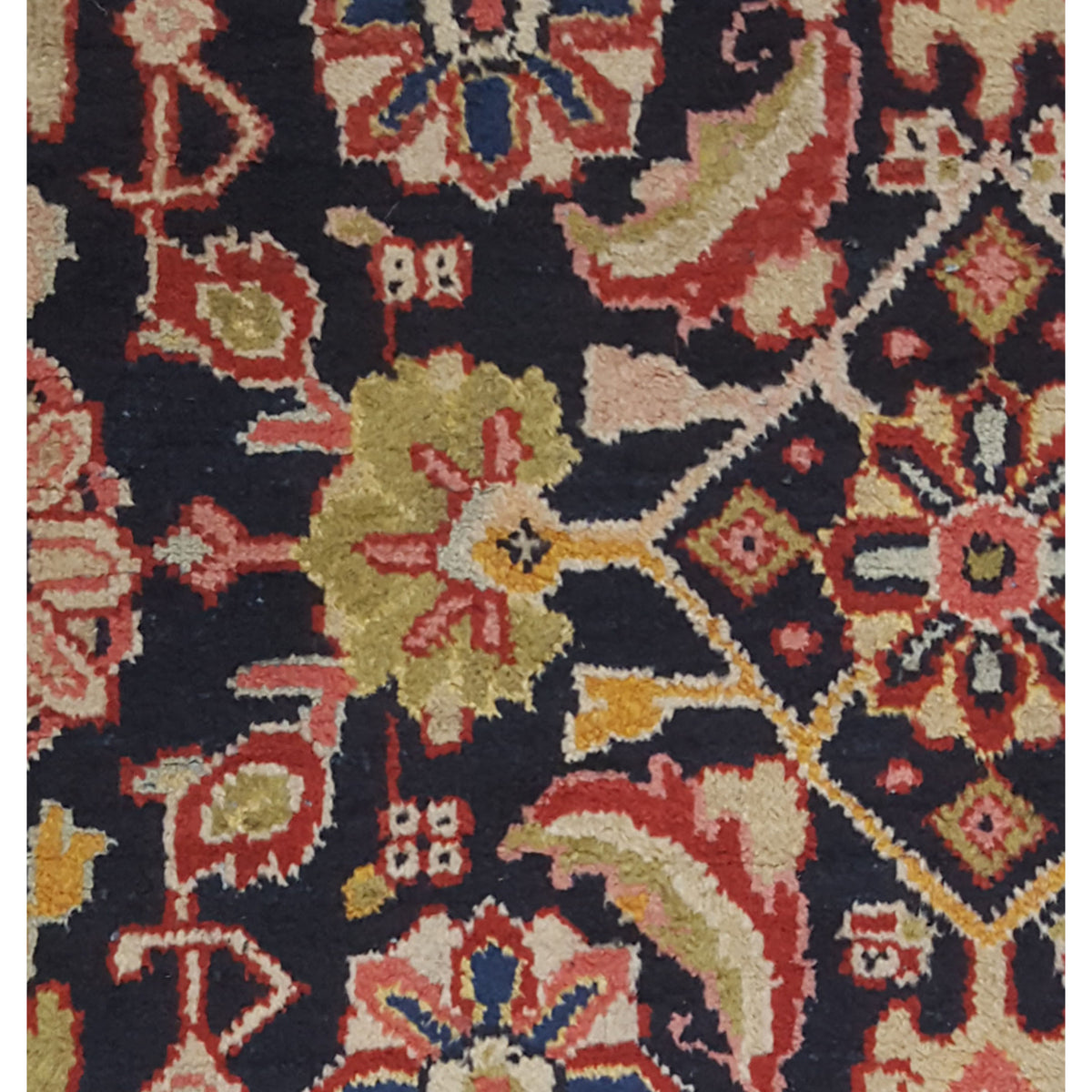 Pacific Sarouk Mahal 67314 Navy Navy Traditional Hand Knotted Rug