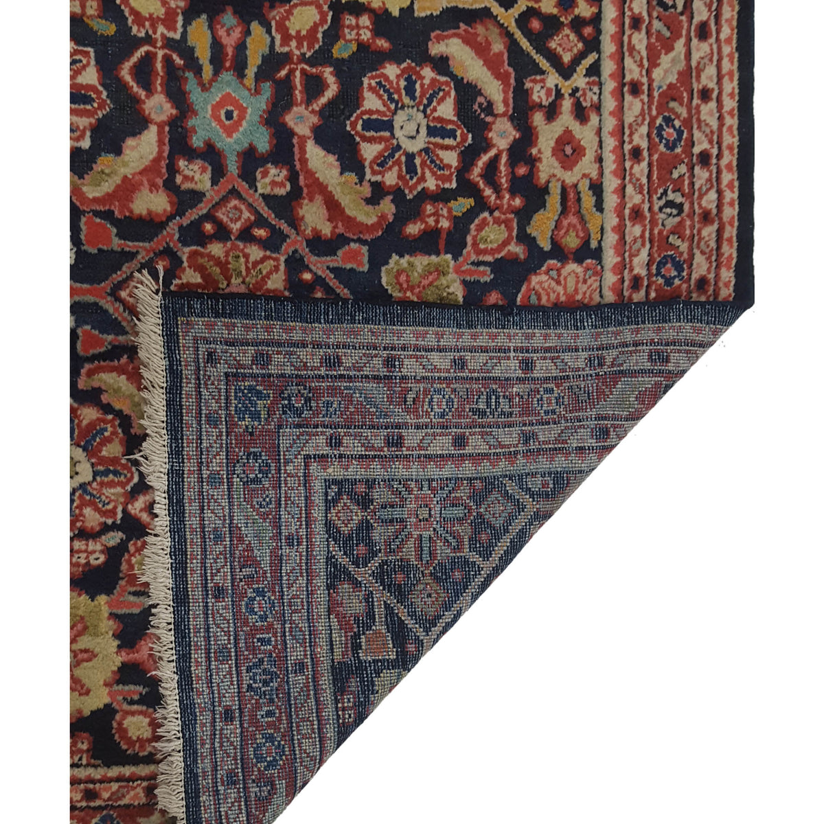 Pacific Sarouk Mahal 67314 Navy Navy Traditional Hand Knotted Rug