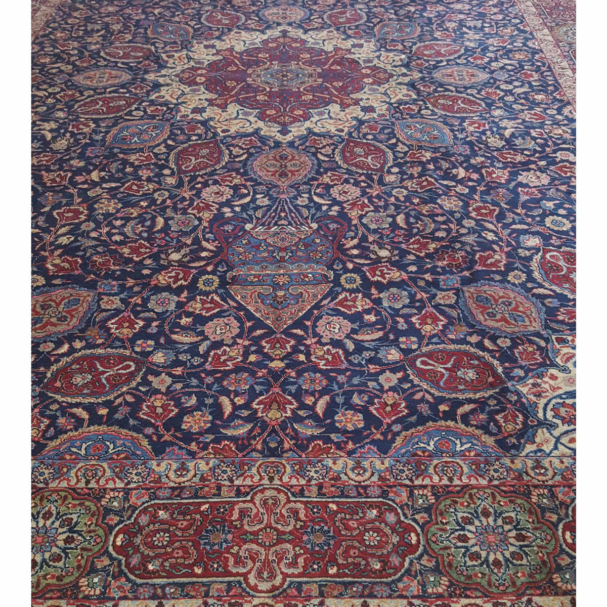 Pacific Tabriz  Navy Ivory Traditional