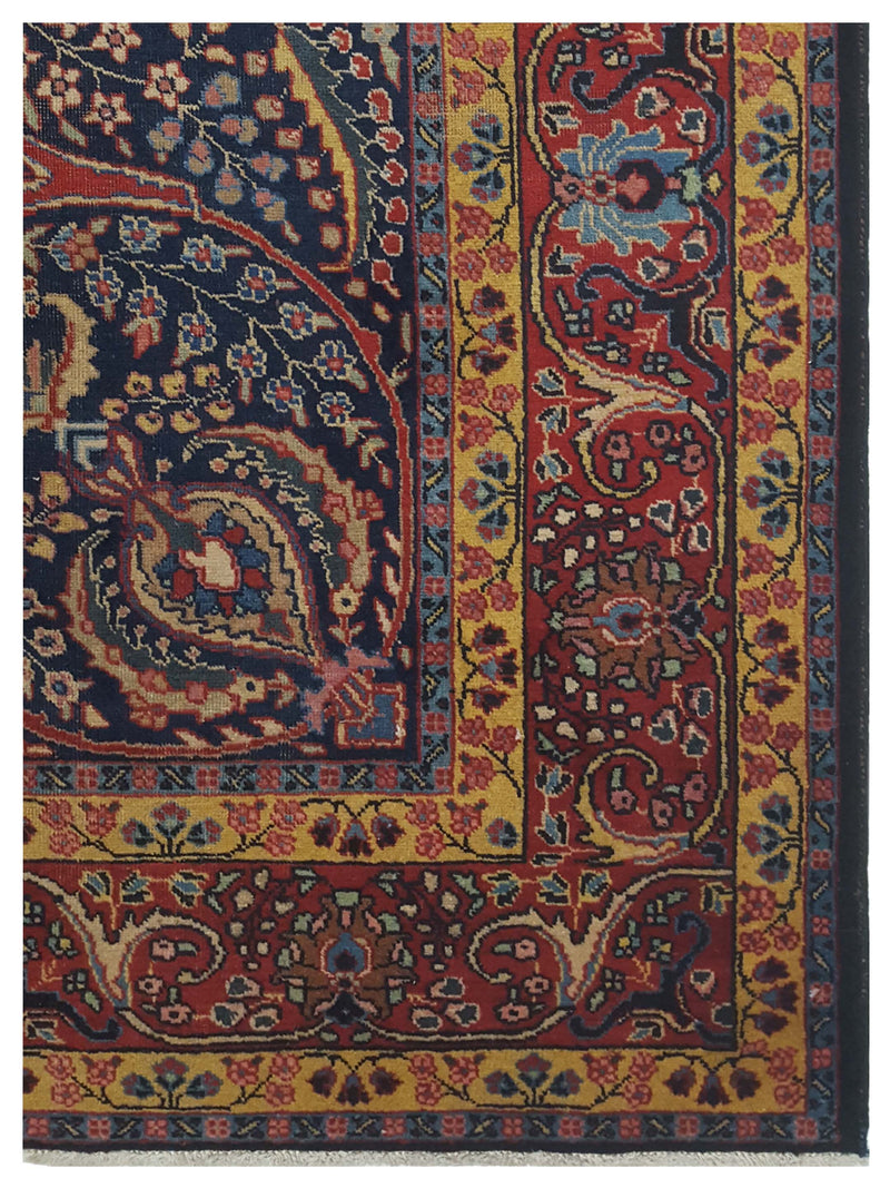 Pacific Khoy 67316 Navy Red Traditional Hand Knotted Rug