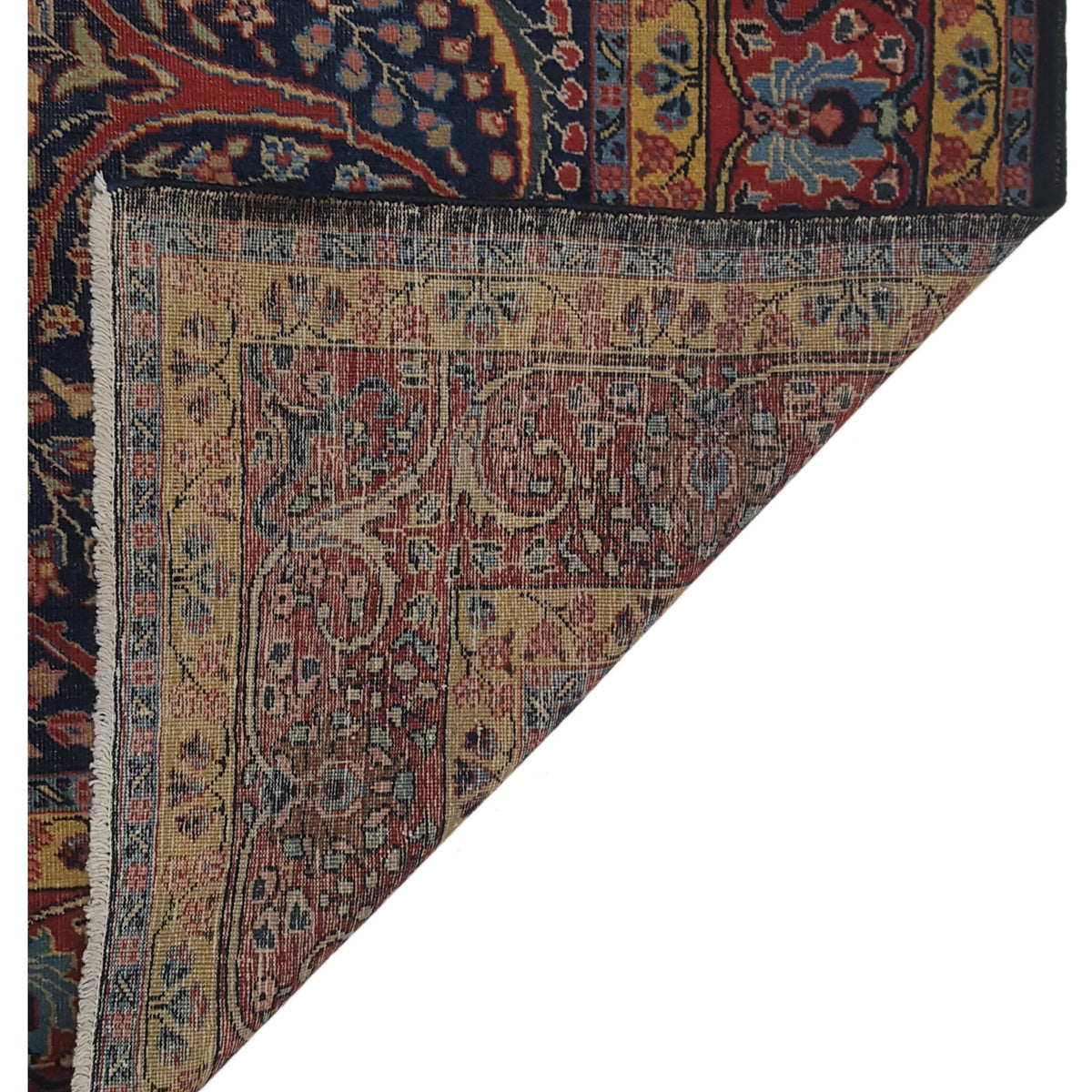 Pacific Khoy 67316 Navy Red Traditional Hand Knotted Rug