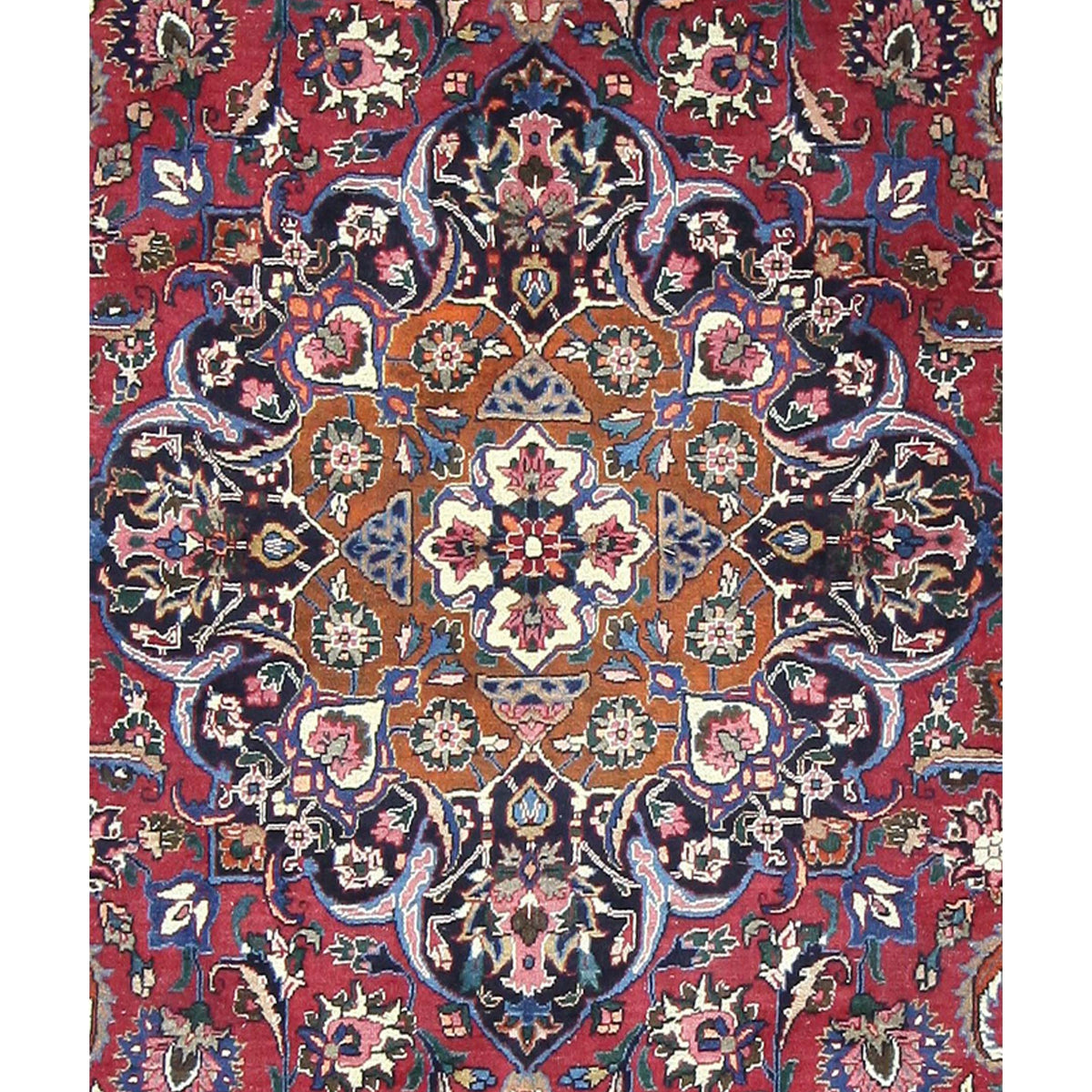 Pacific Mashad 67319 Blue Red Traditional Semi Antique Rug