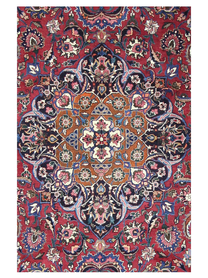 Pacific Mashad 67319 Blue Red Traditional Semi Antique Rug