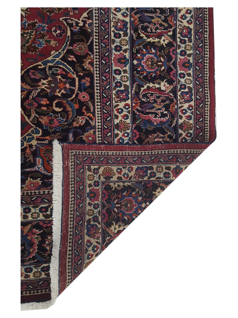 Pacific Mashad 67319 Blue Red Traditional Semi Antique Rug