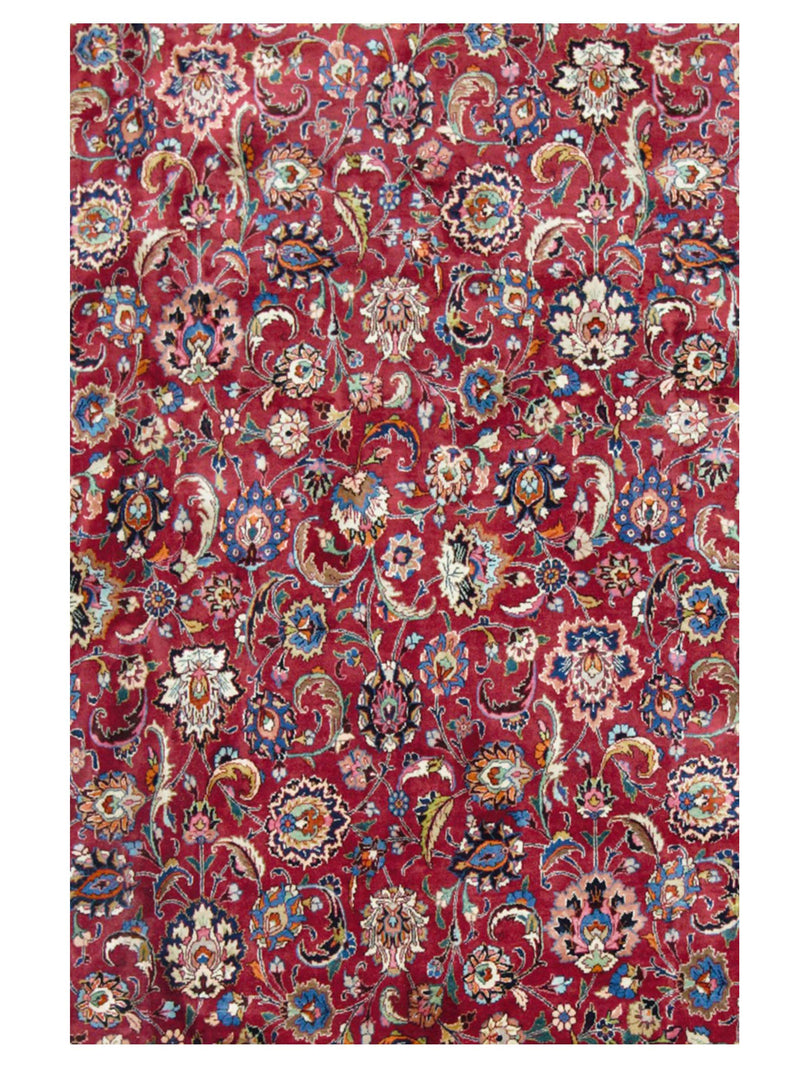 Pacific Mashad 67320 Burgundy Indigo Traditional Semi Antique Rug