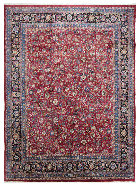 Pacific Mashad  Burgundy Indigo Traditional
