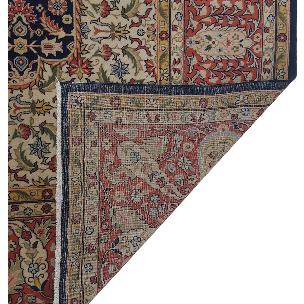 Pacific Tabriz 67321 Navy Orange Traditional Hand Knotted Rug