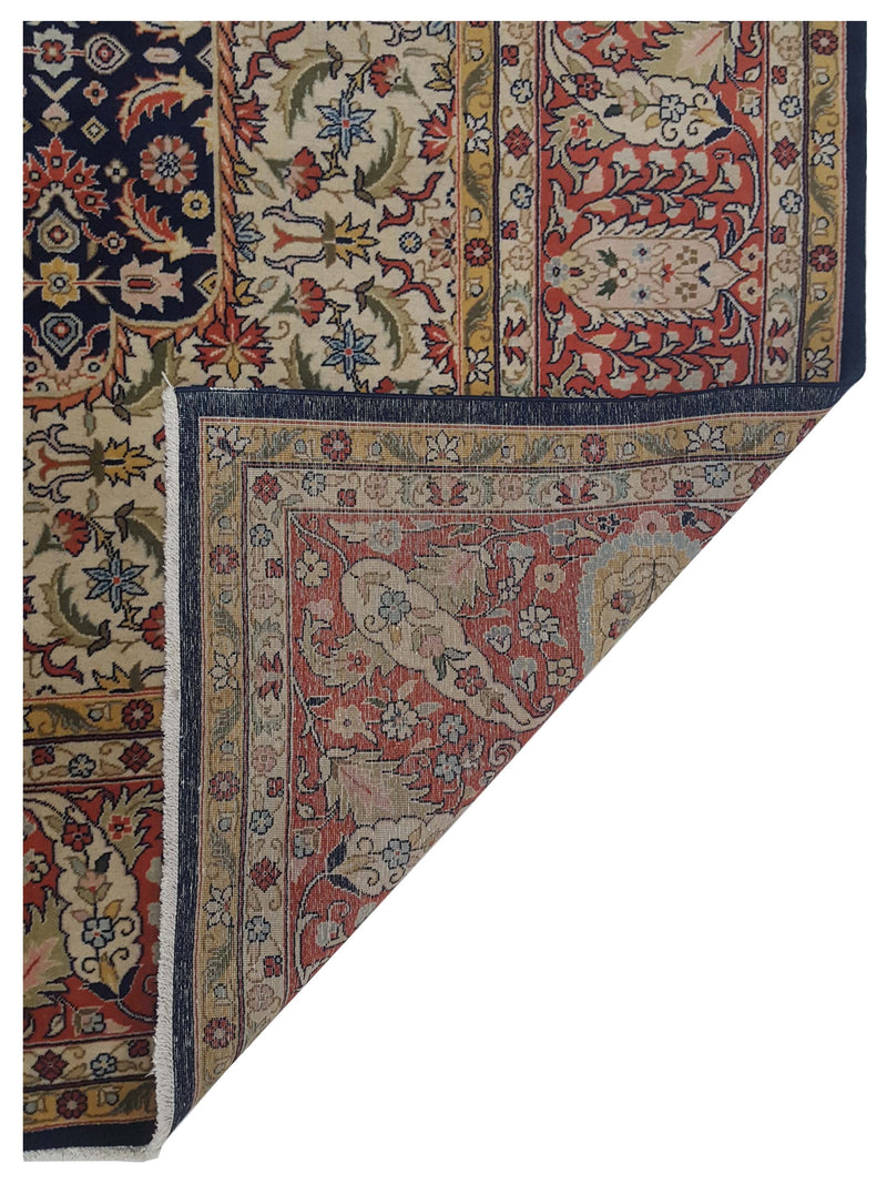 Pacific Tabriz 67321 Navy Orange Traditional Hand Knotted Rug