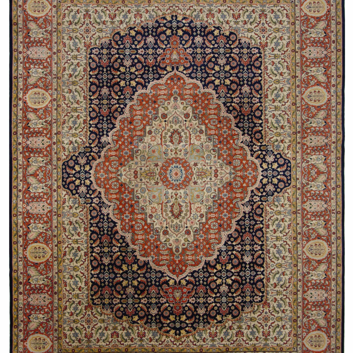 Pacific Tabriz  Navy Orange Traditional