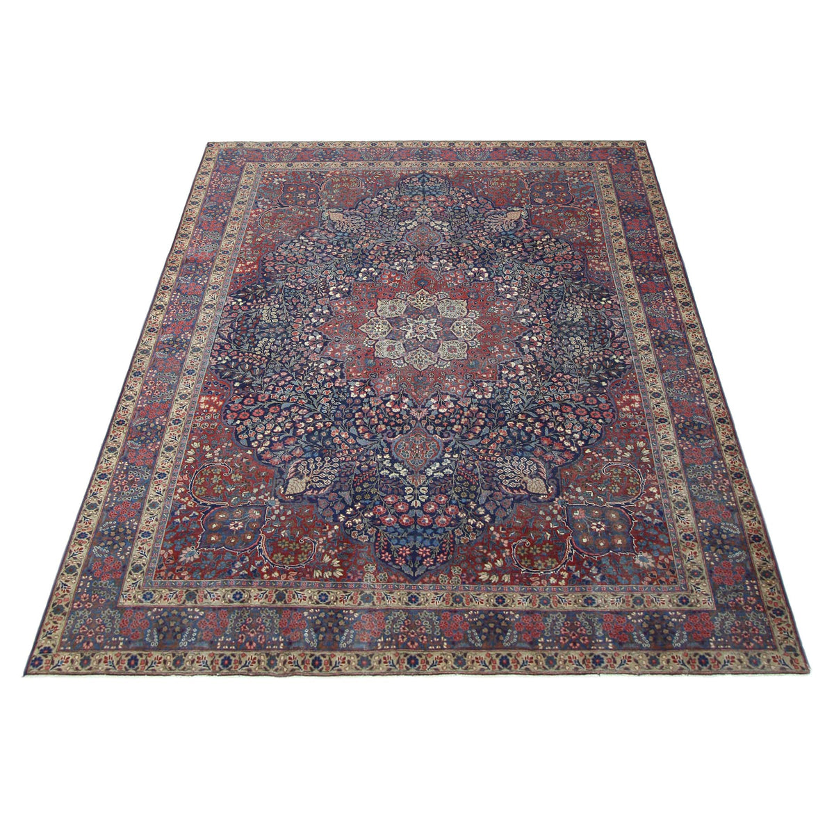 Pacific Khoy 67325 Red Navy Traditional Hand Knotted Rug