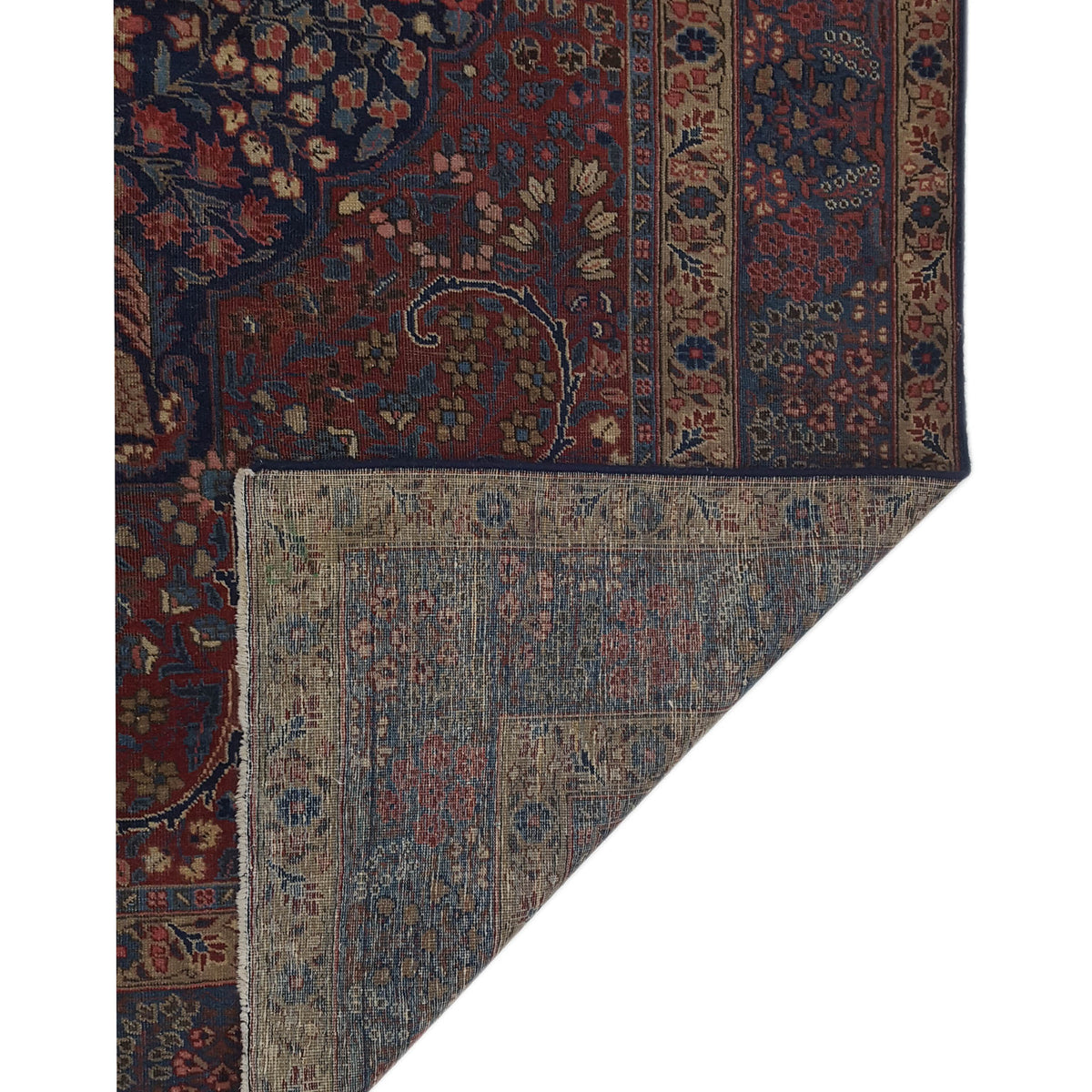 Pacific Khoy 67325 Red Navy Traditional Hand Knotted Rug