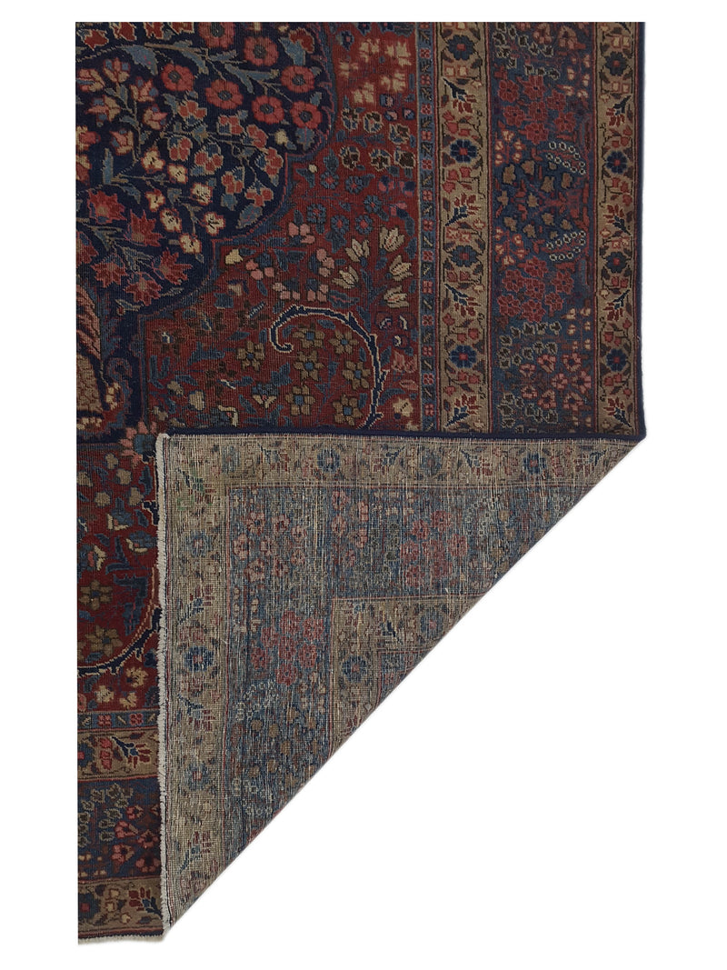 Pacific Khoy 67325 Red Navy Traditional Hand Knotted Rug