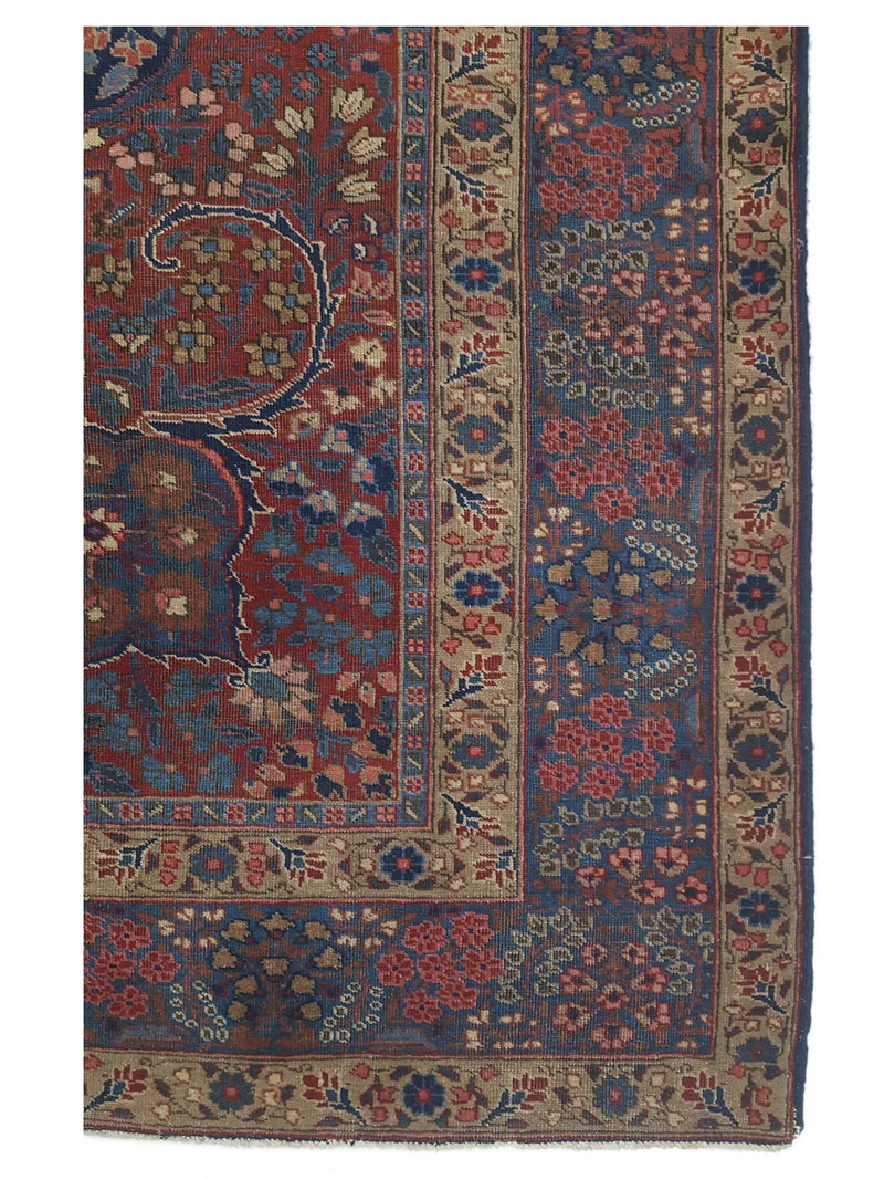 Pacific Khoy 67325 Red Navy Traditional Hand Knotted Rug