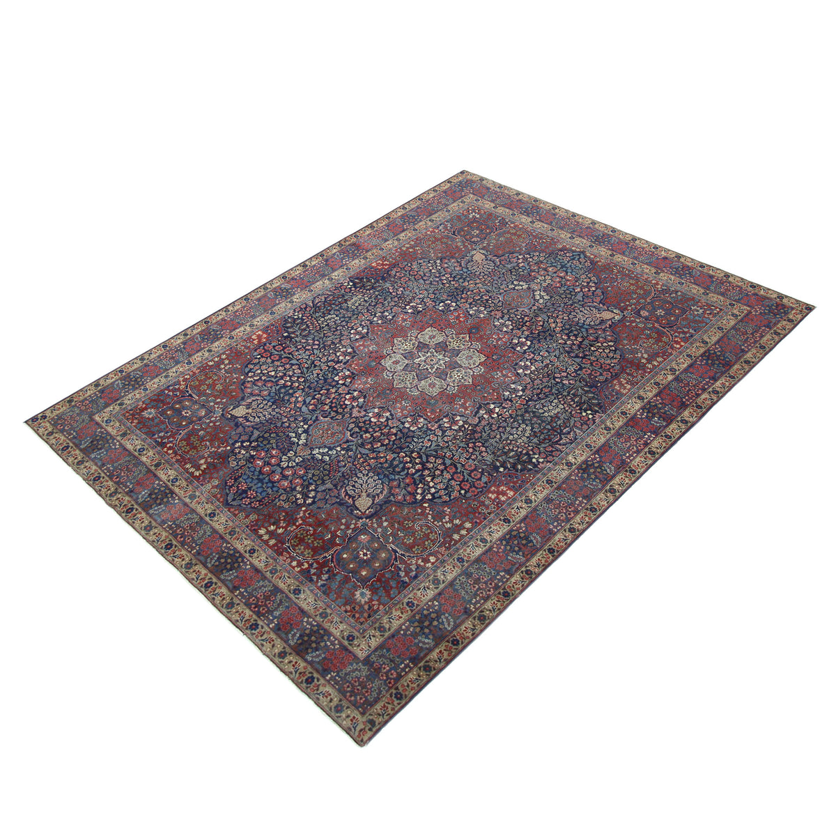 Pacific Khoy 67325 Red Navy Traditional Hand Knotted Rug