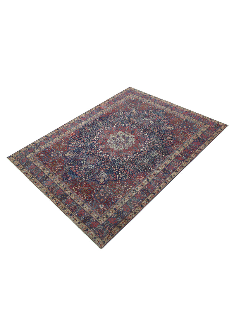 Pacific Khoy 67325 Red Navy Traditional Hand Knotted Rug