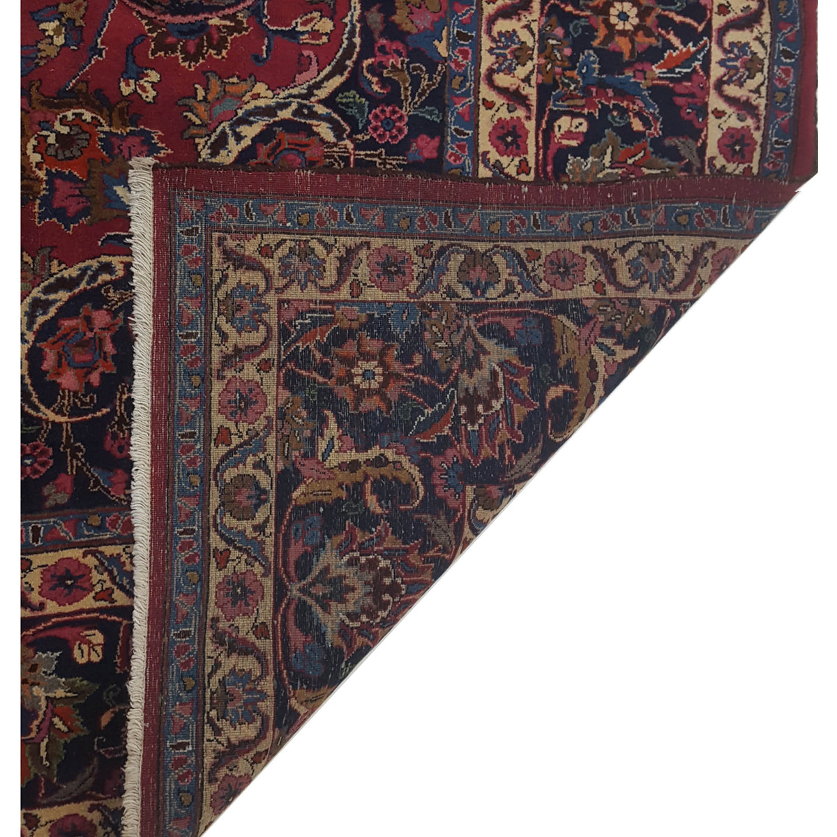Pacific Mashad 67326 Burgundy Red Traditional Semi Antique Rug