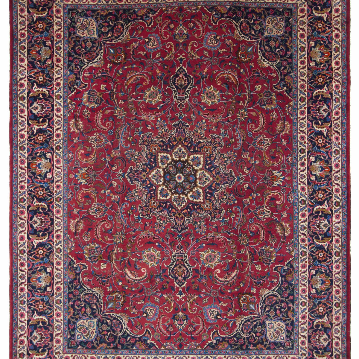Pacific Mashad  Burgundy Red Traditional