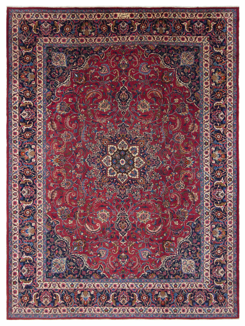 Pacific Mashad  Burgundy Red Traditional