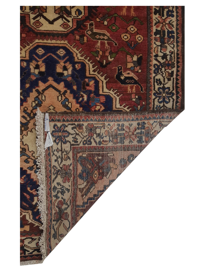 Pacific Bakhtiyari 67329 Brown Ivory Traditional Hand Knotted Rug